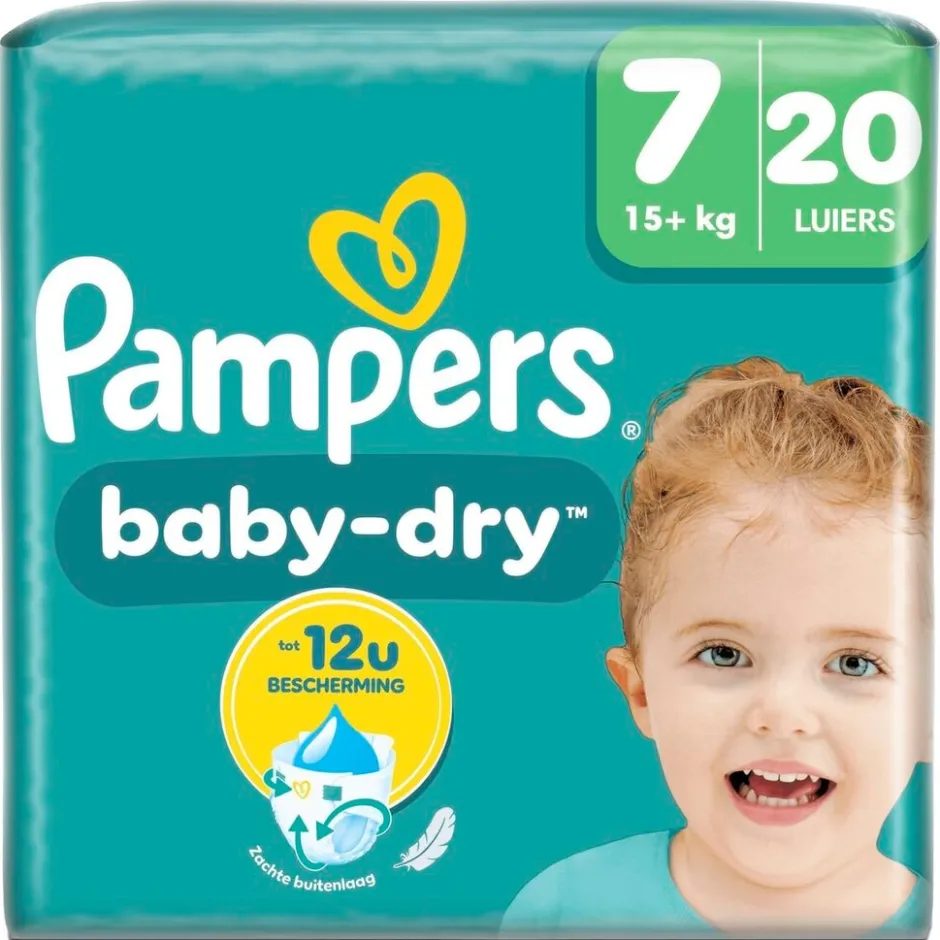 Baby-Dry Maat 7 Luiers|Pampers Clearance