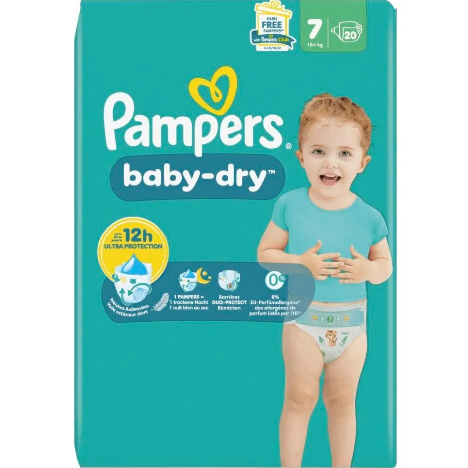 Baby-Dry Maat 7 Luiers|Pampers Clearance