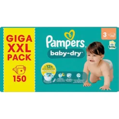 Baby-Dry Maat 3 Luiers|Pampers Discount