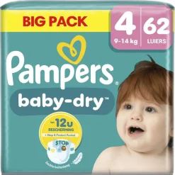 Baby-Dry Maat 4 Luiers|Pampers Discount