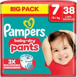 Pampers Baby-Dry Pants Maat 7 Luierbroekjes< Luierbroekjes Maat 7