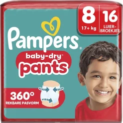 Baby-Dry Pants Maat 8 Luierbroekjes|Pampers Sale