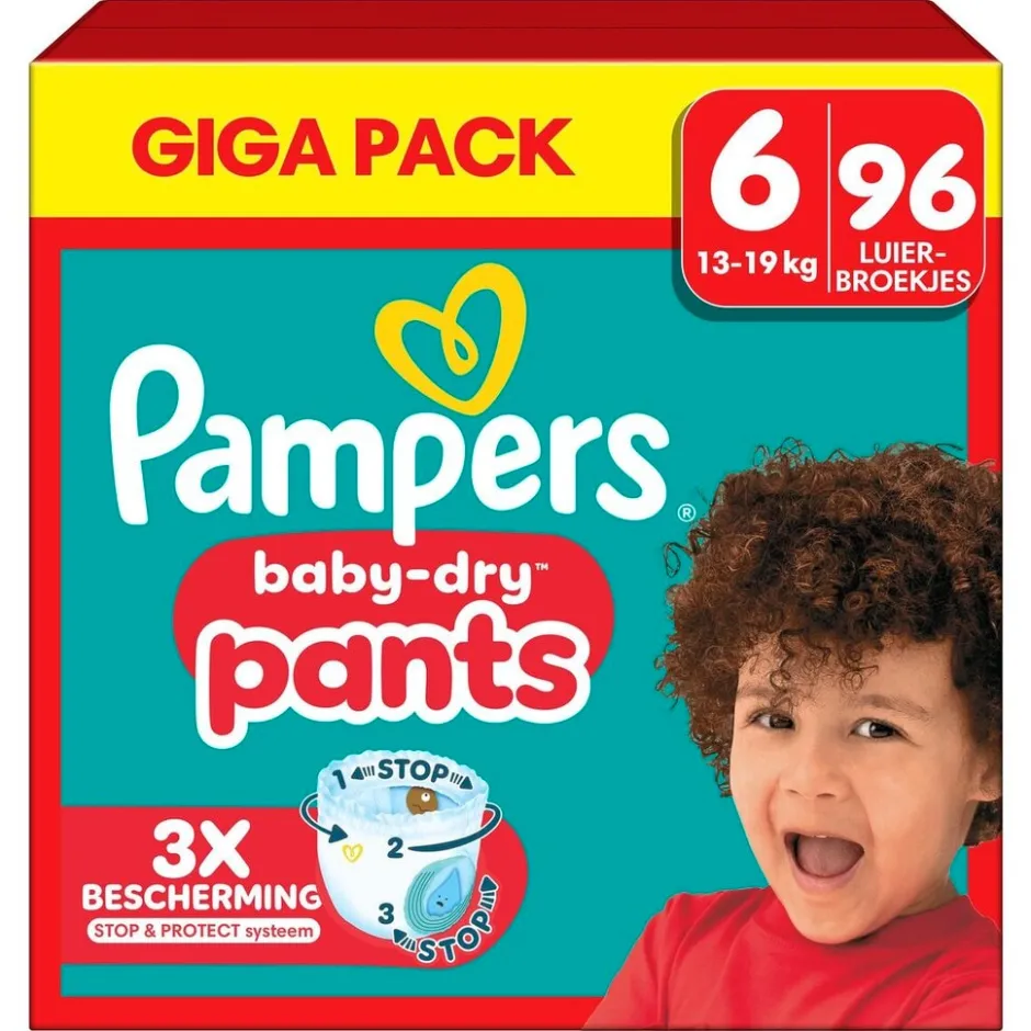 Pampers Baby-Dry Pants Maat 6 Luierbroekjes< Luierbroekjes Maat 6