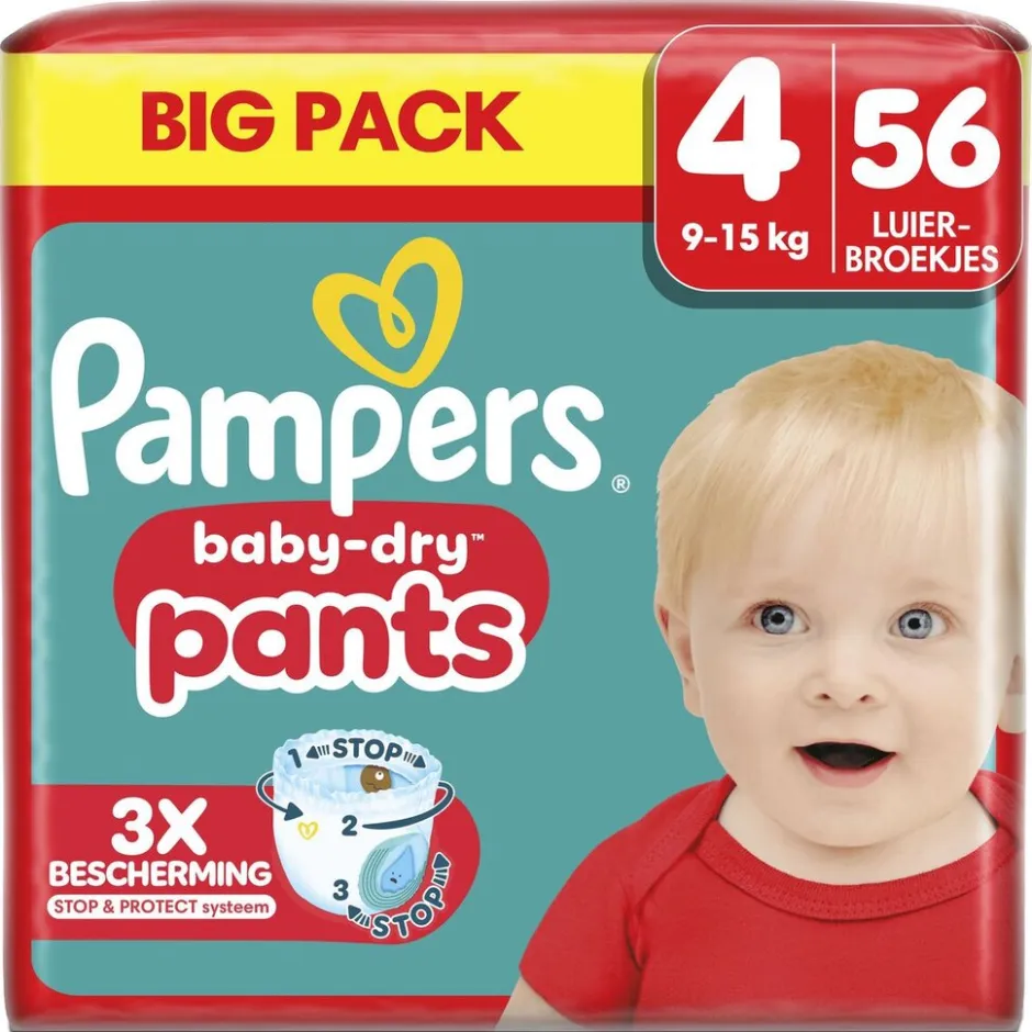 Pampers Baby-Dry Pants Maat 4 Luierbroekjes< Luierbroekjes Maat 4