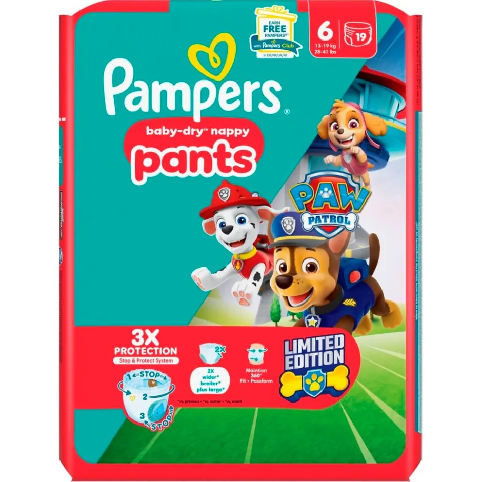 Baby-Dry Paw Patrol Pants Maat 6 Luierbroekjes|Pampers Sale