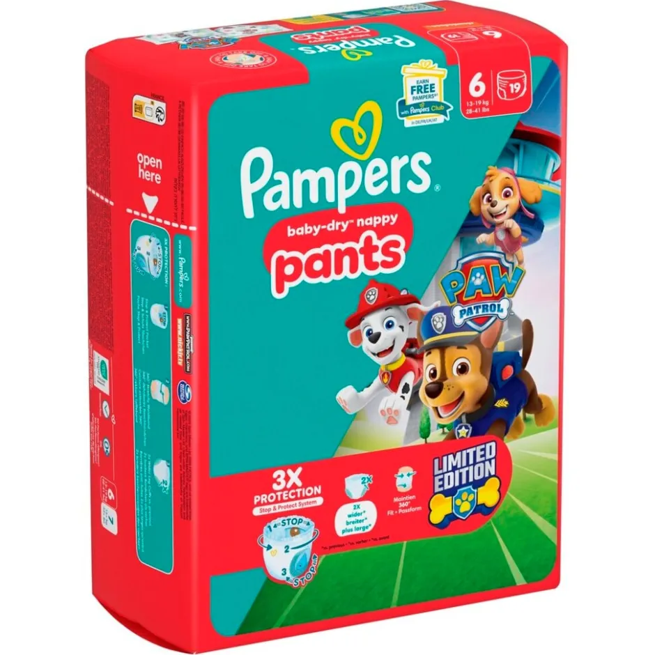 Baby-Dry Paw Patrol Pants Maat 6 Luierbroekjes|Pampers Sale