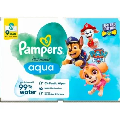 Pampers Harmonie Aqua Paw Patrol Babydoekjes< Billendoekjes