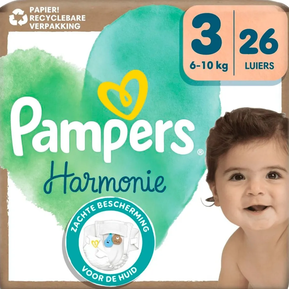 Pampers Harmonie Maat 3 Luiers< Luiers Maat 3