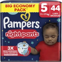 Pampers Night Pants Maat 5 Luierbroekjes< Pyjamabroekjes