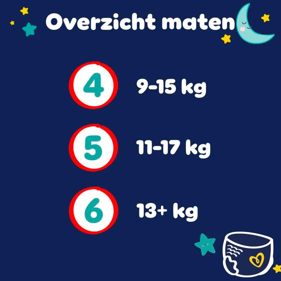 Pampers Night Pants Maat 5 Luierbroekjes< Pyjamabroekjes|Luierbroekjes Maat 5