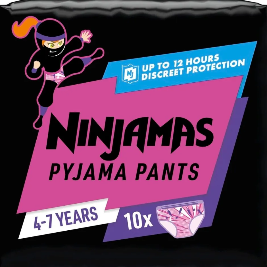 Ninjamas Pampers Meisjes 4-7 Jaar Pyjama Pants< Pyjamabroekjes