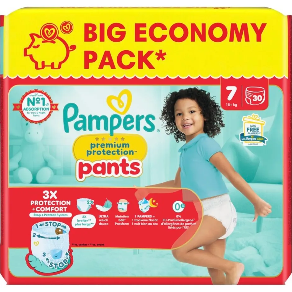 Premium Protection Pants Maat 7 Luierbroekjes|Pampers Discount