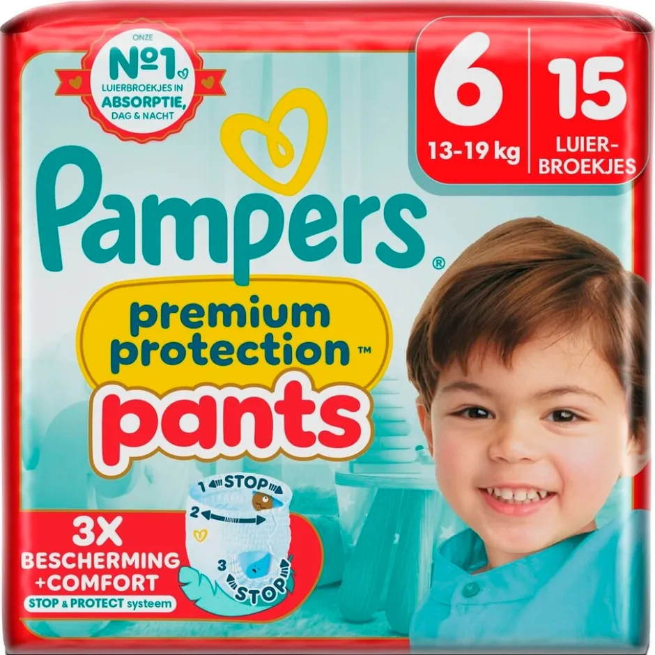 Pampers Premium Protection Pants Maat 6 Luierbroekjes< Luierbroekjes Maat 6