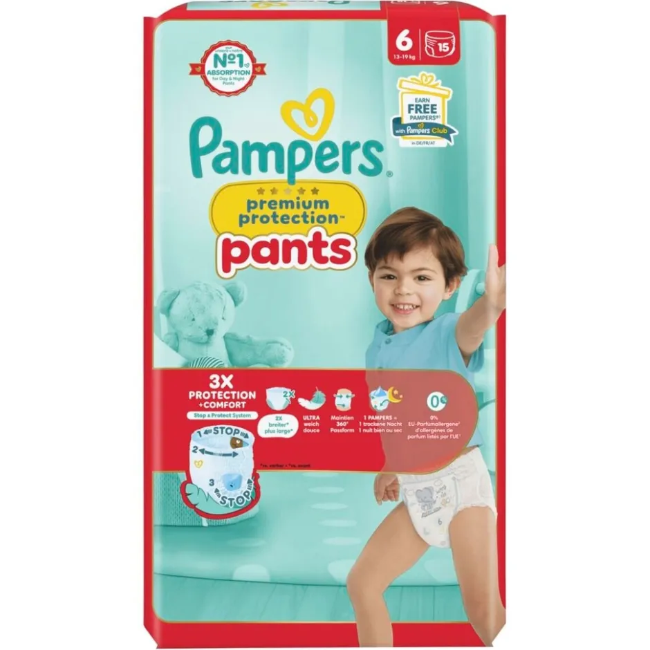 Pampers Premium Protection Pants Maat 6 Luierbroekjes< Luierbroekjes Maat 6