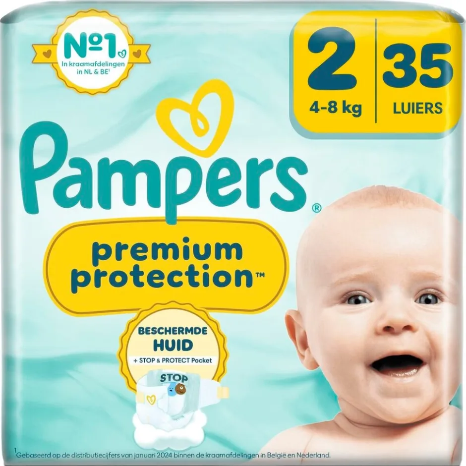 Pampers Premium Protection Maat 2 Luiers< Luiers Maat 2