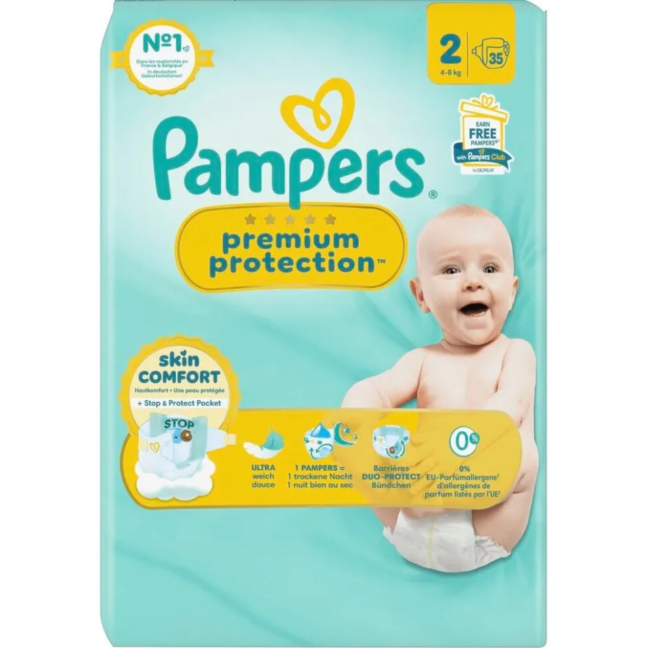 Pampers Premium Protection Maat 2 Luiers< Luiers Maat 2