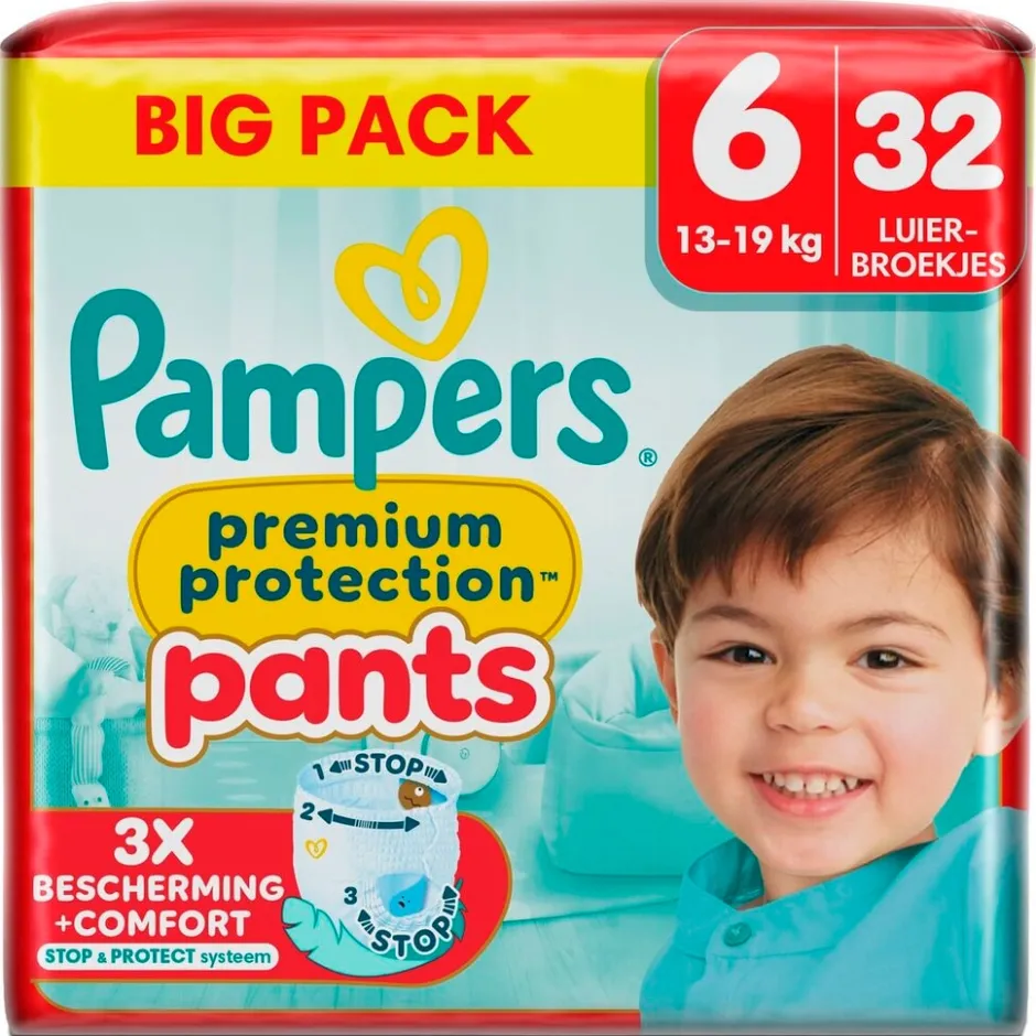 Pampers Premium Protection Pants Maat 6 Luierbroekjes< Luierbroekjes Maat 6