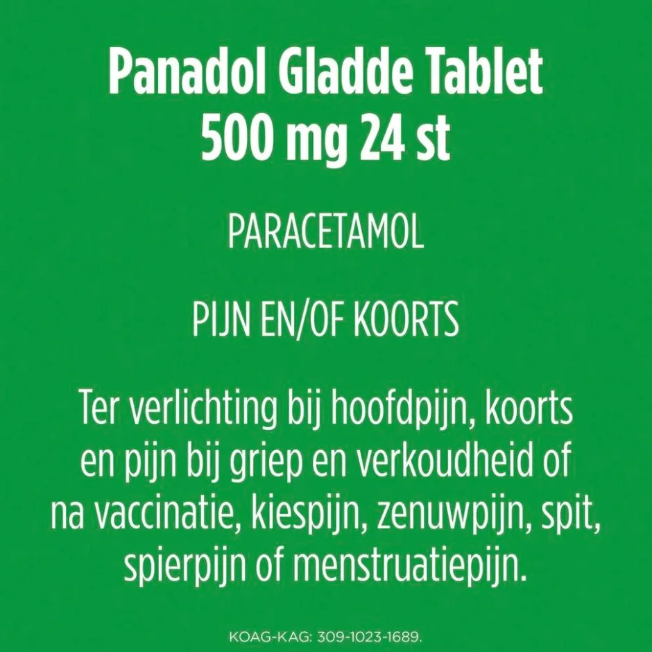 Panadol 500mg Paracetamol Filmomhulde Tabletten< Pijn