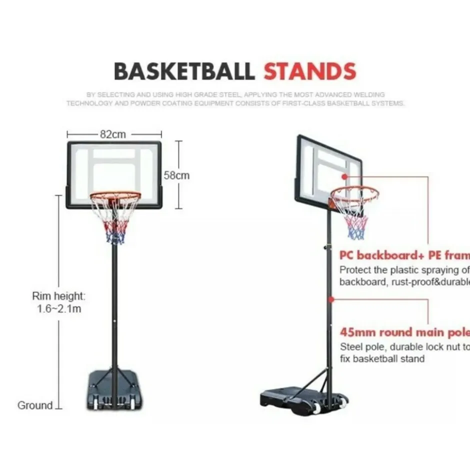 Pegasi Basketbalpaal Basic Kids< Basketballen