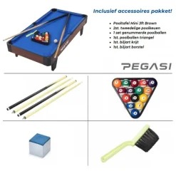 pooltafel Mini Brown|Pegasi New