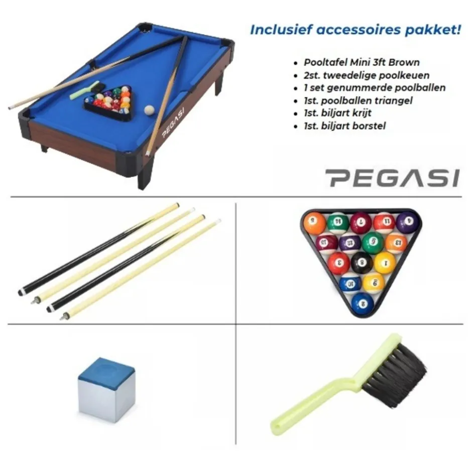 pooltafel Mini Brown|Pegasi New