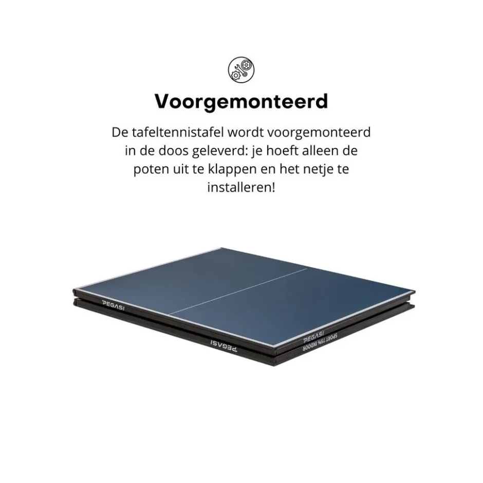 Pegasi Tafeltennistafel 75% Midi Indoor< Tafeltennistafel