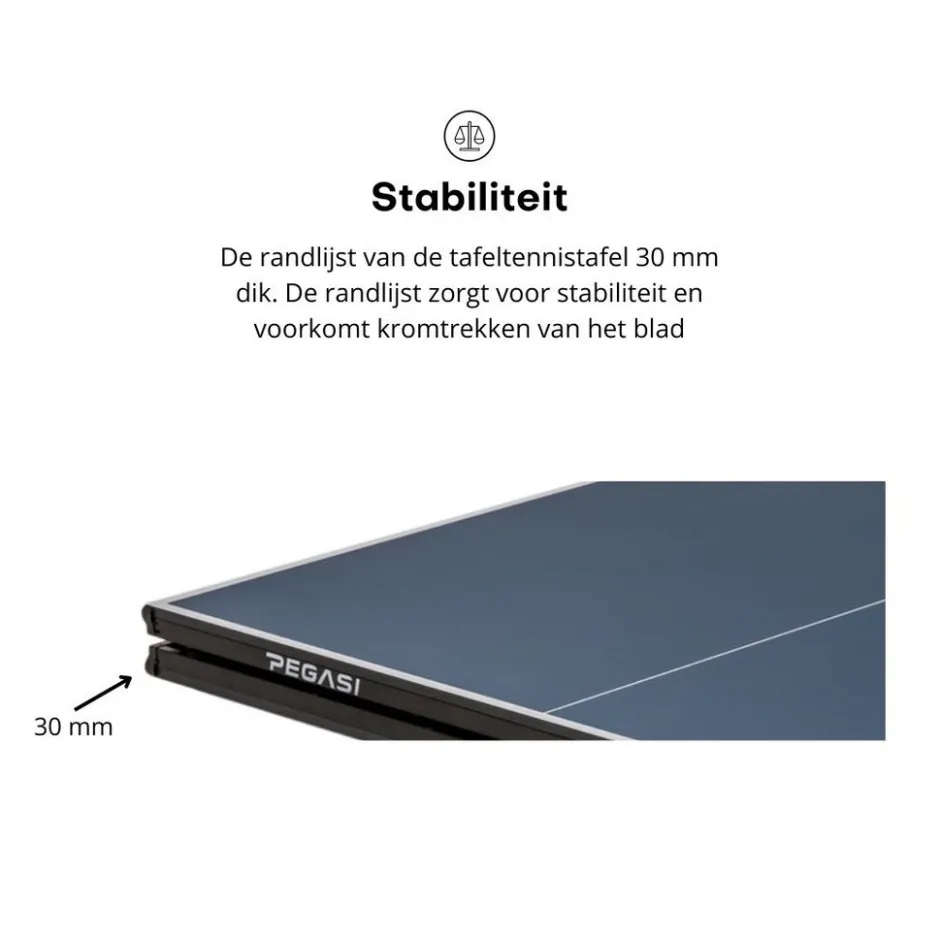 Pegasi Tafeltennistafel 75% Midi Indoor< Tafeltennistafel