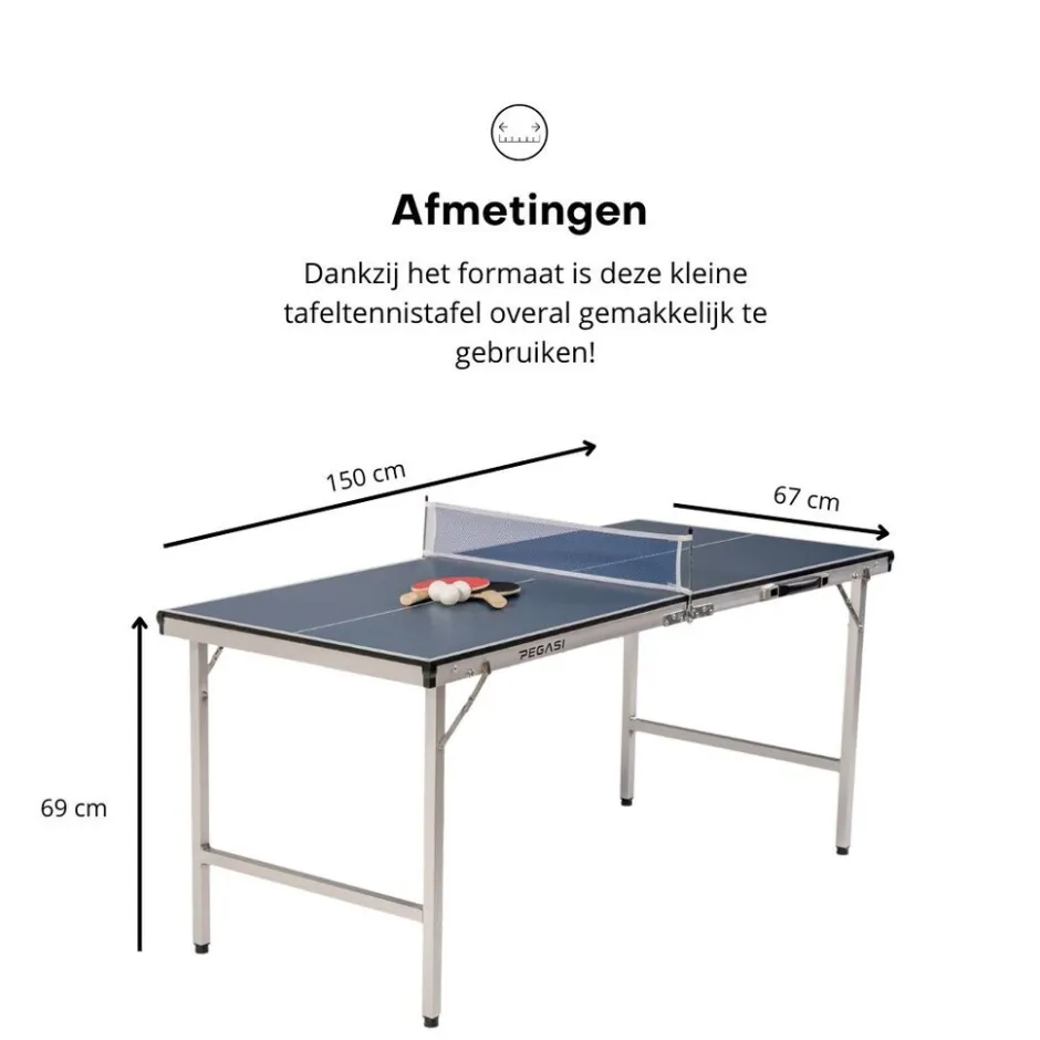 Pegasi Tafeltennistafel Mini Sport< Tafeltennistafel