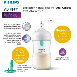 Philips Avent Natural Airfree SCY673/01 1+M Babyfles< Babyflesjes