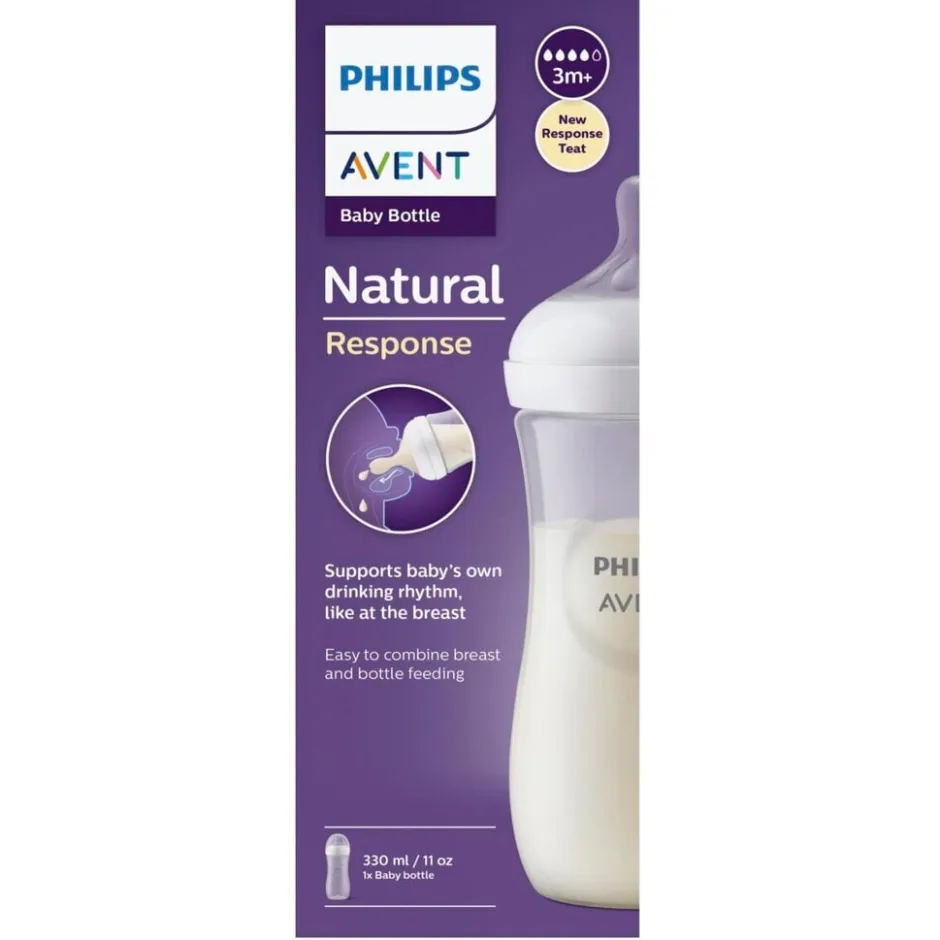 Natural Response SCY906/01 Babyfles met Natuurlijke Zuigreflex Flesspeen|Philips Avent Online