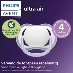 Philips Avent Soother Air 18M+ SCF349/47 fopspeen< Fopspenen