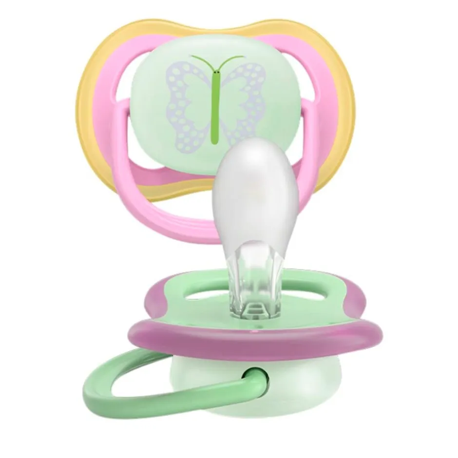 Philips Avent Soother Ultra Air 6-18M SCF376/29 Nighttime Fopspeen< Fopspenen