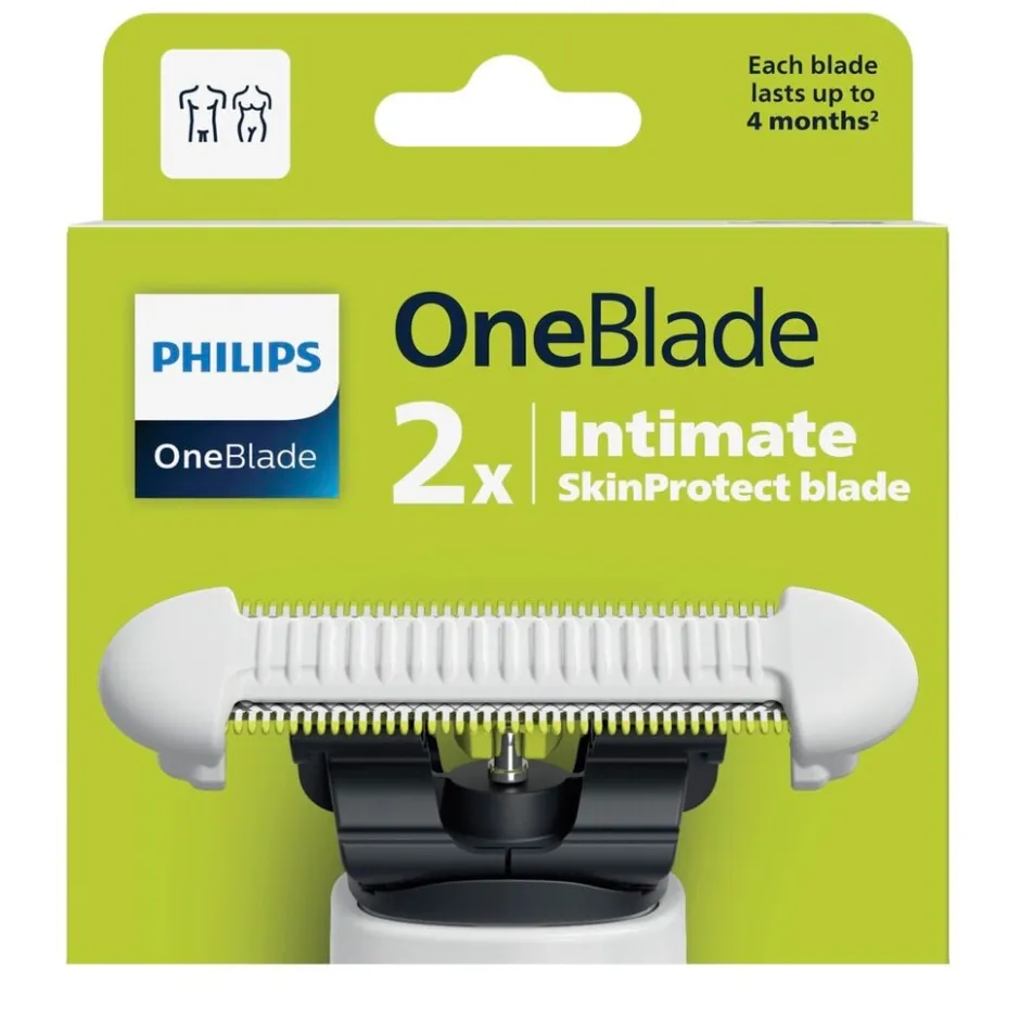 Philips OneBlade Intimate Vrouw QP229/52 SkinProtect Blade Navulmesjes<Heren Scheermesjes