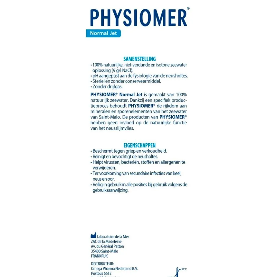 Physiomer Normal Jet Neusspray< Luchtwegen