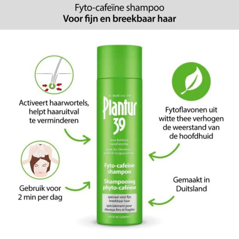 Plantur 39 Plantur39 Cafeïne Shampoo< Shampoo