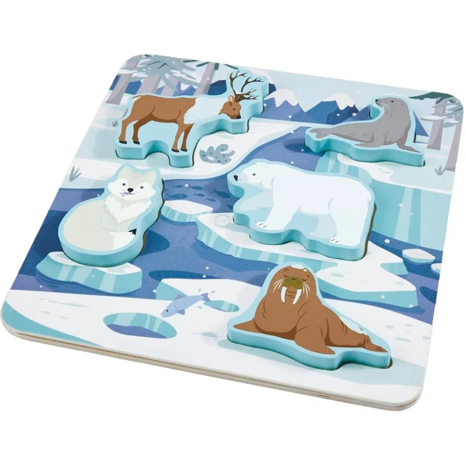 Playing Kids Arctic Puzzel< Puzzels