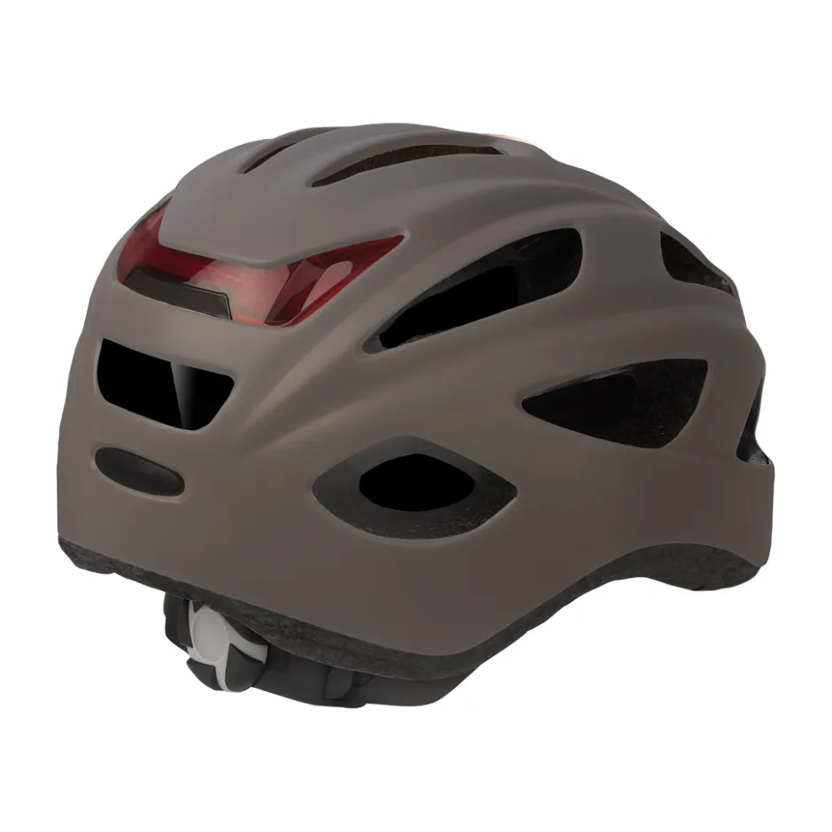 Polisport Fietshelm + LED City’Go 54/59cm Grijs< Buiten En Vrije Tijd