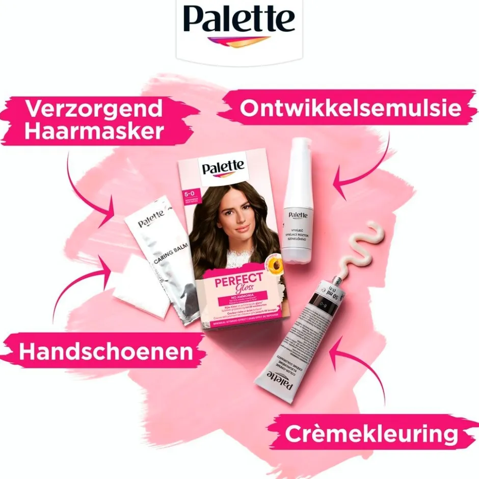 Poly Palette Perfect Gloss 5-0 Middenbruin Haarkleuring< Haarverf