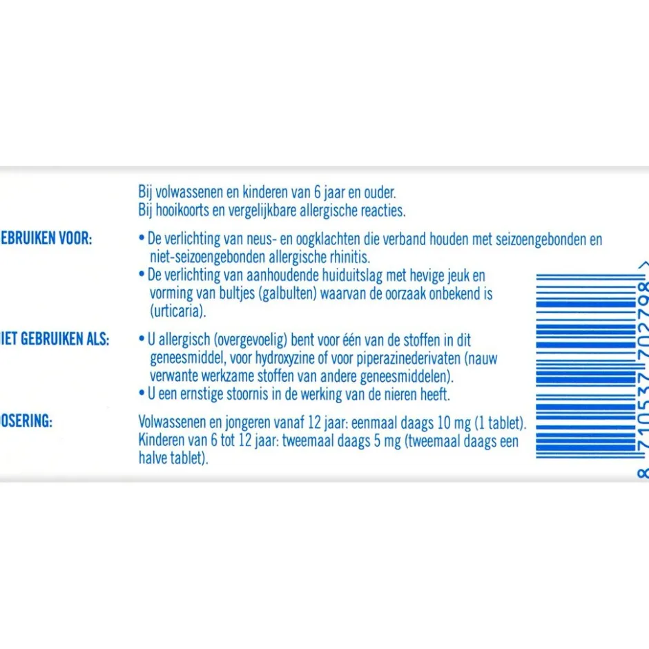 Allerstop 10mg Tabletten|Prevalin Online