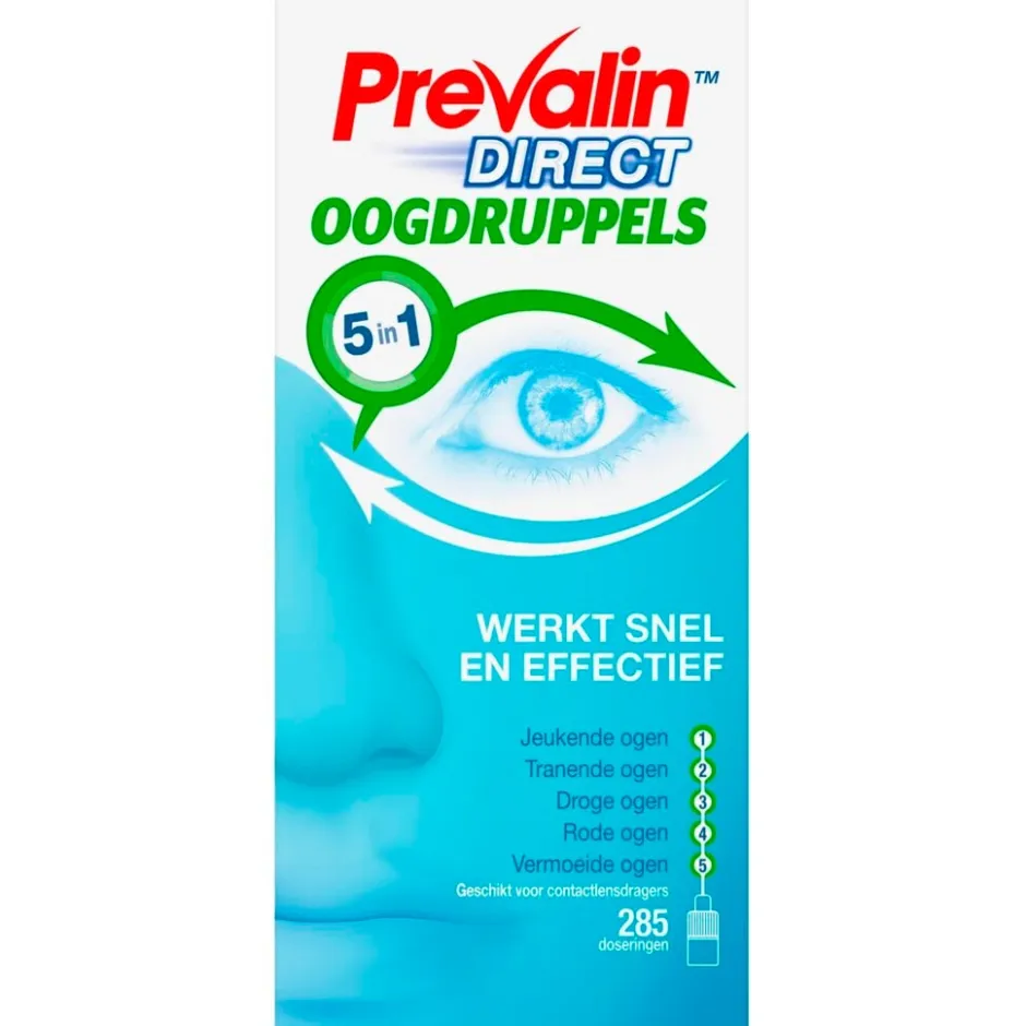 Prevalin Direct 5-in-1 Oogdruppels< Allergische Reacties