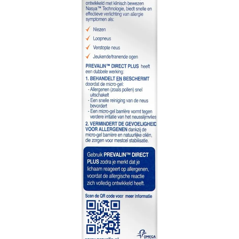 Prevalin Direct Plus< Allergische Reacties