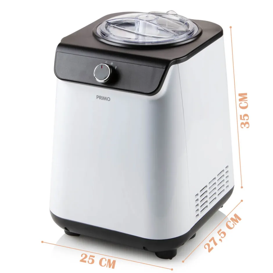 PRIMO PR401IM Roomijsmachine met compressor 1.2L< Snackapparaten