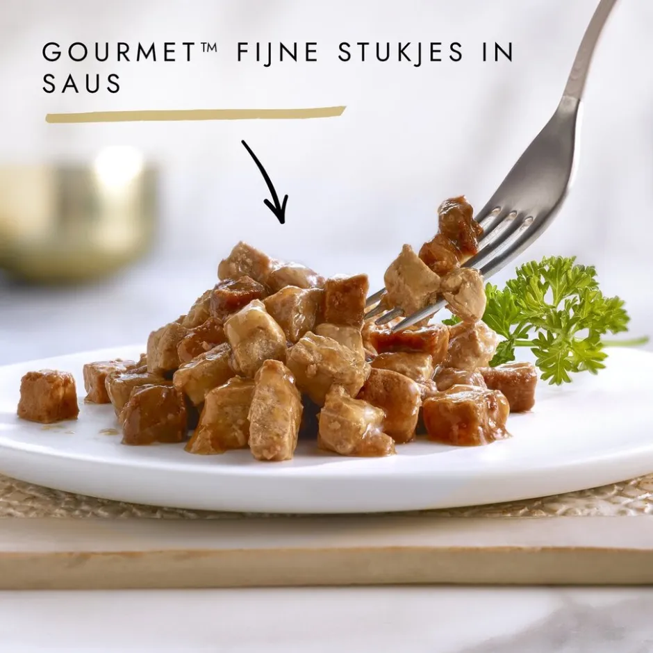 Purina Gold Fijne Hapjes in Saus Kattenvoer|Gourmet Online