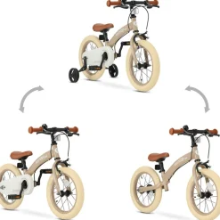 Qplay Miniby Kinderfiets 14 Inch 3 in 1 Loopfiets< Fietsen En Rijden