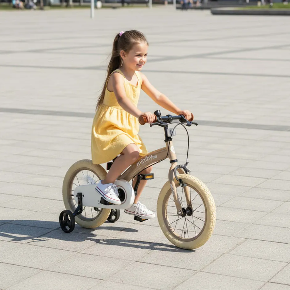 Qplay Miniby Kinderfiets 14 Inch 3 in 1 Loopfiets< Fietsen En Rijden
