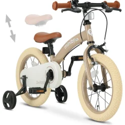 Qplay Miniby Kinderfiets 14 Inch 3 in 1 Loopfiets< Fietsen En Rijden