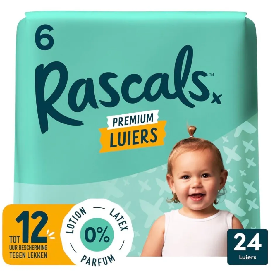 Maat 6 Premium Luiers|Rascal + Friends Best