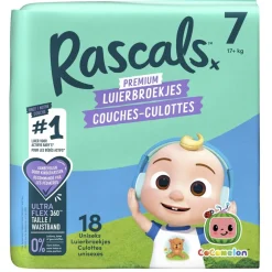 Rascal + Friends Rascals Maat 7 Cocomelon Luierbroekjes< Luierbroekjes Maat 7