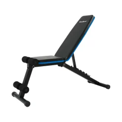 Rebel Active Inklapbare Versterkte Schuine Fitnessbank met Beenvergrendeling< Halters En Gewichten