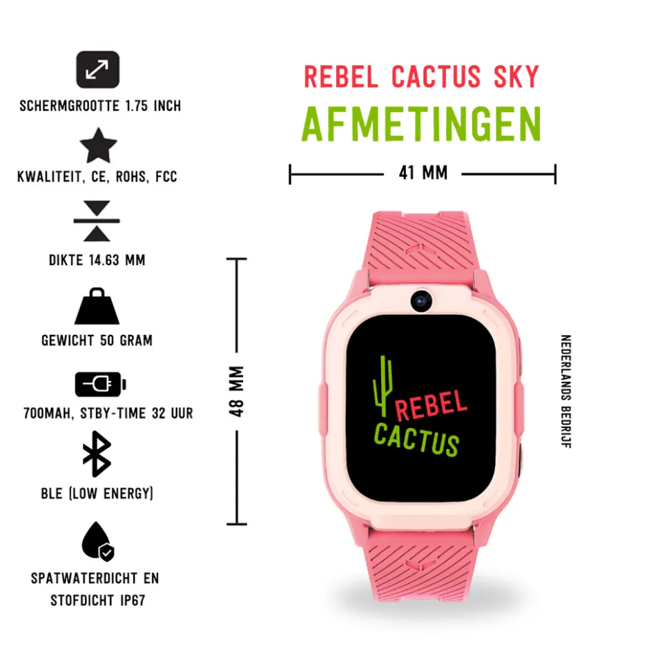 Rebel Cactus GPS Kindersmartwatch SKY< Horloges